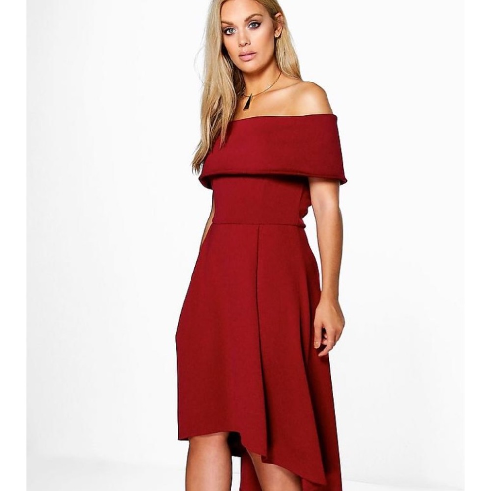 High low burgundy dress. ** FINAL SALE***